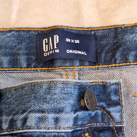 Gap NWT Mens Original Fit Denim Blue Jeans, 38 x 30 - Picture 4 of 10
